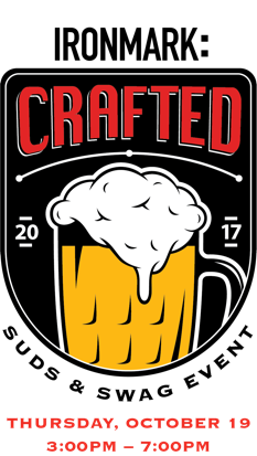 Ironmark Crafted Suds & Swag badge with date